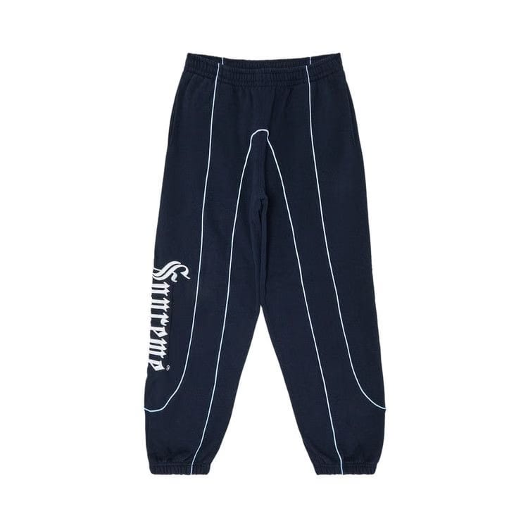 Supreme Curve Piping Sweatpant Navy