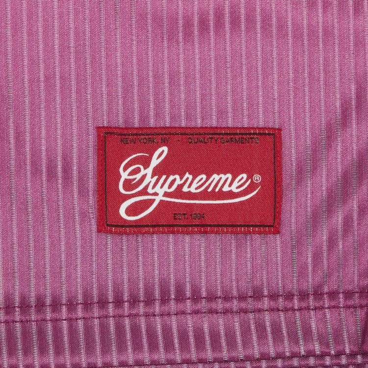 Supreme Gradient Mesh Stripe Baggy Shorts Magenta