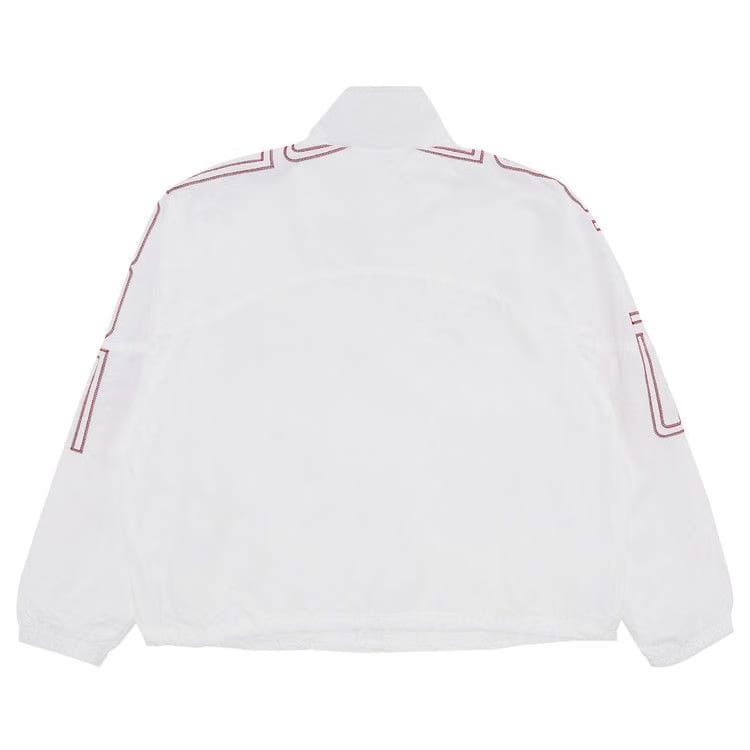 Supreme Spellout Embroidered Track Jacket White