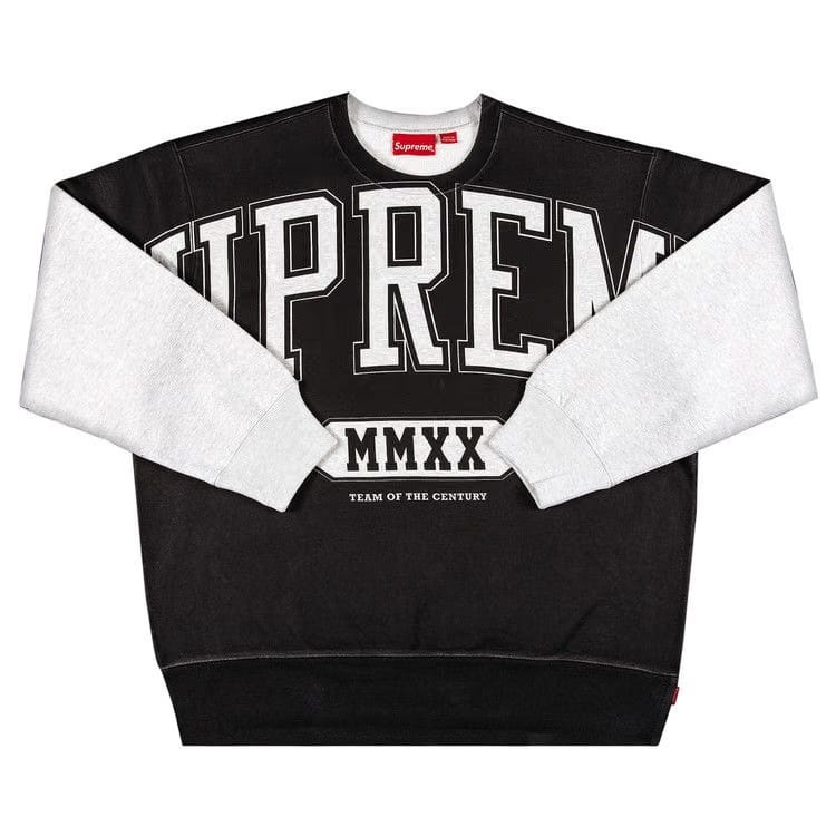 Supreme Overprint Crewneck Ash Grey