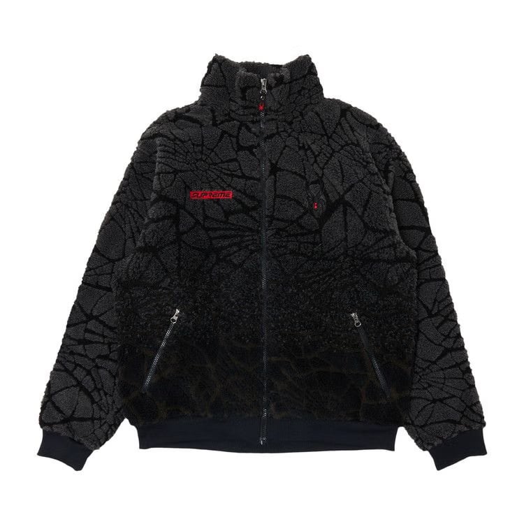 Supreme x Spyder Web Polar Fleece Jacket Black