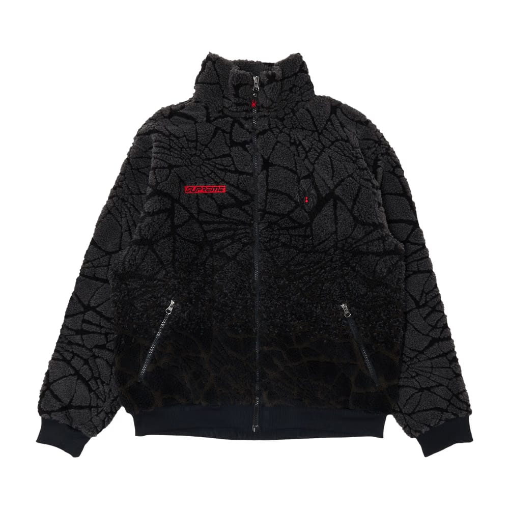 Supreme x Spyder Web Polar Fleece Jacket Black