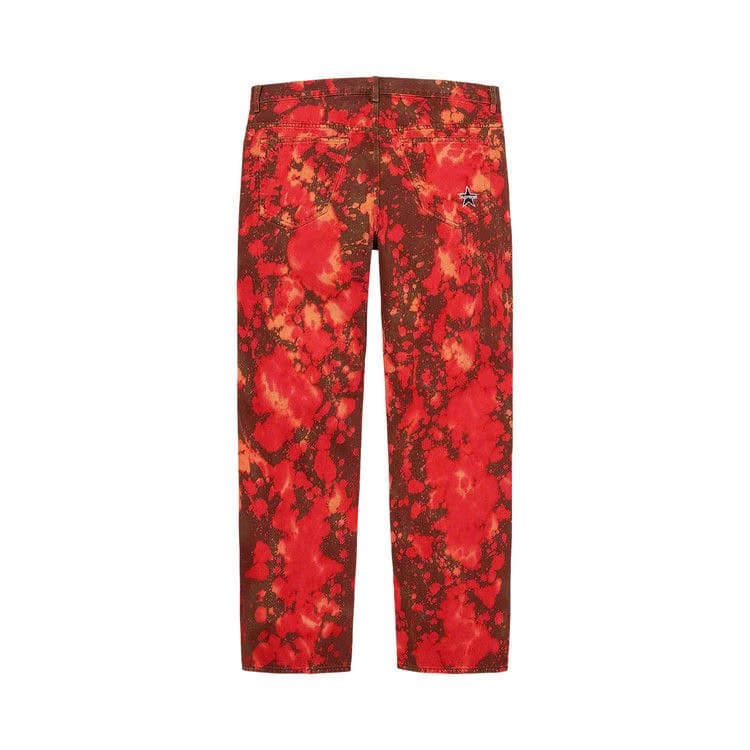 Supreme Regular Jean Bleached Red