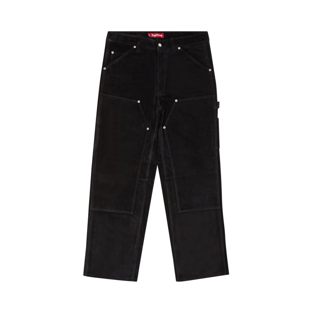 Supreme Suede Double Knee Painter Pant Black