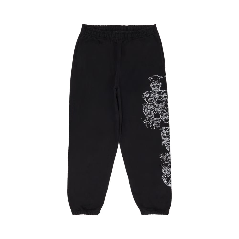 Supreme Pitbulls Embroidered Sweatpant Black