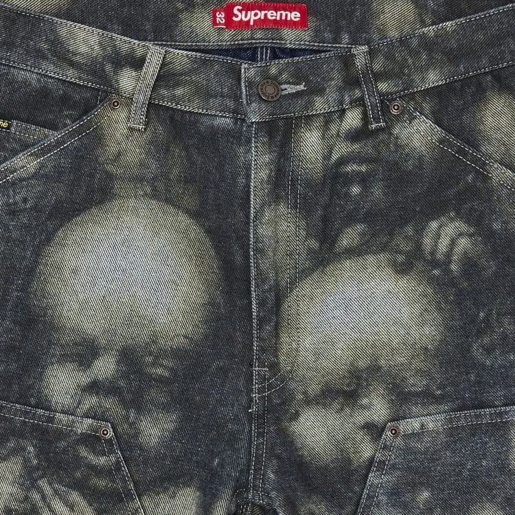 Supreme H.R. Giger Double Knee Jean Reverse Indigo