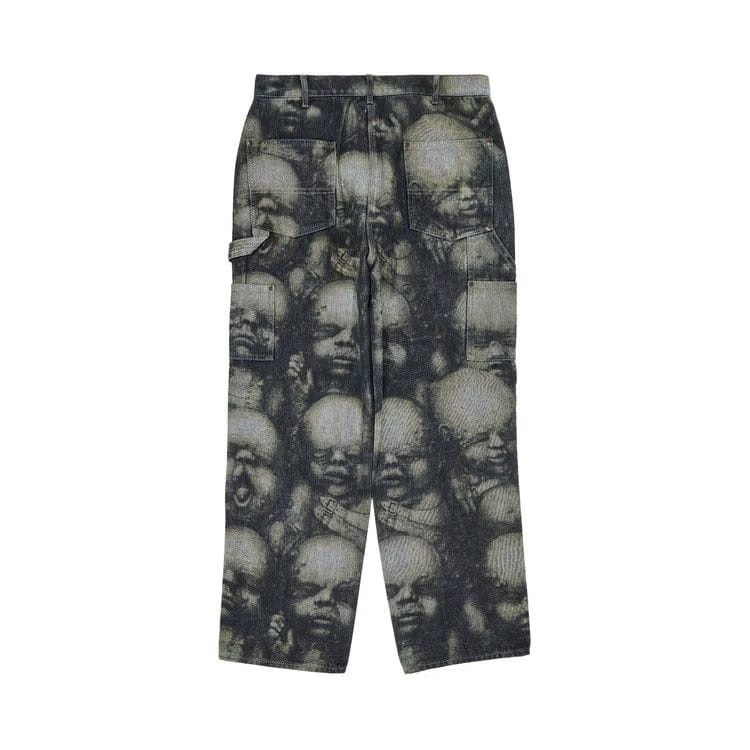 Supreme H.R. Giger Double Knee Jean Reverse Indigo