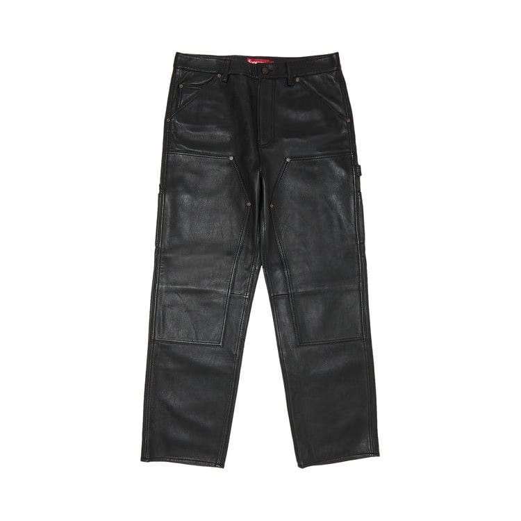 Supreme Leather Double Knee Painter Pant Black