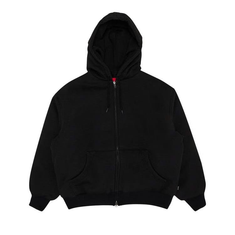 Supreme x The North Face Down Filled Zip Up Hoodie Black