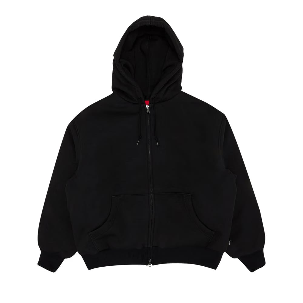 Supreme x The North Face Down Filled Zip Up Hoodie Black