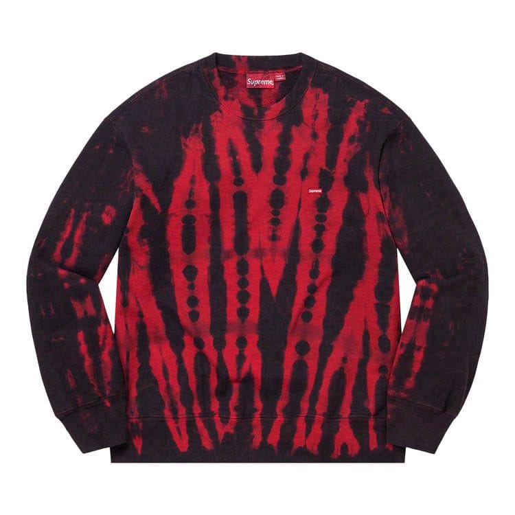 Supreme Small Box Crewneck Red Tie Dye