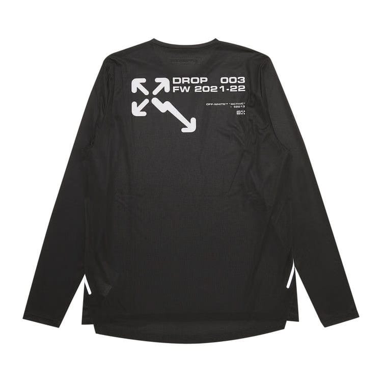 Off-White Active Long-Sleeve T-Shirt Black/Orange