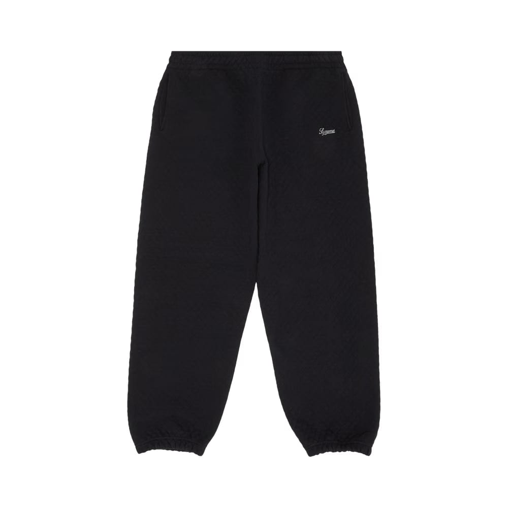 Supreme Micro Quilted Sweatpant Black
