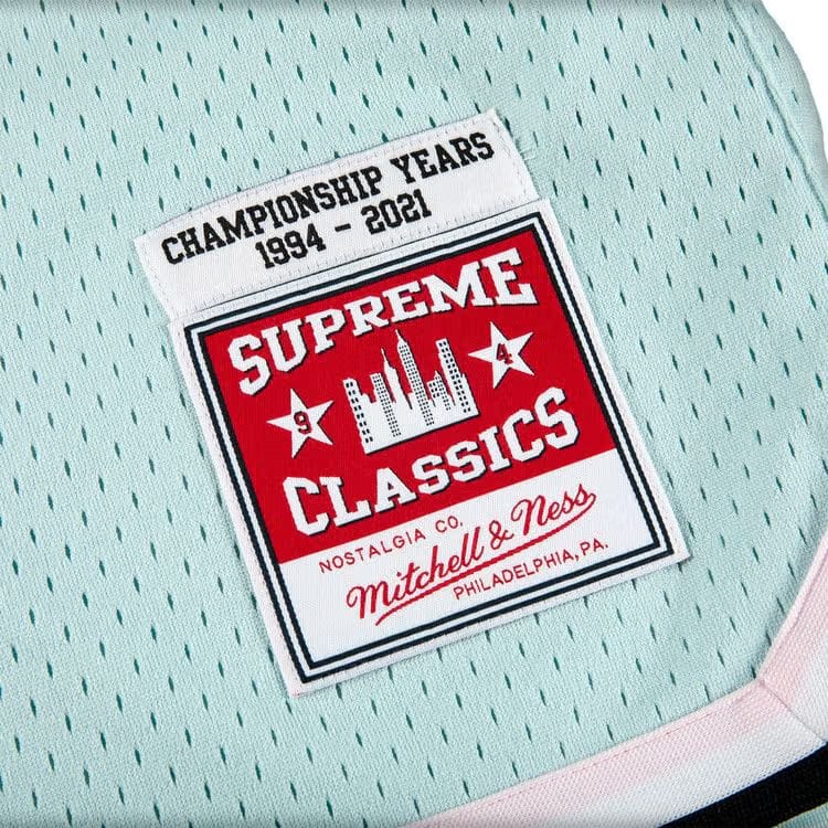 Supreme x Mitchel And Ness Basketball Shorts Light Blue