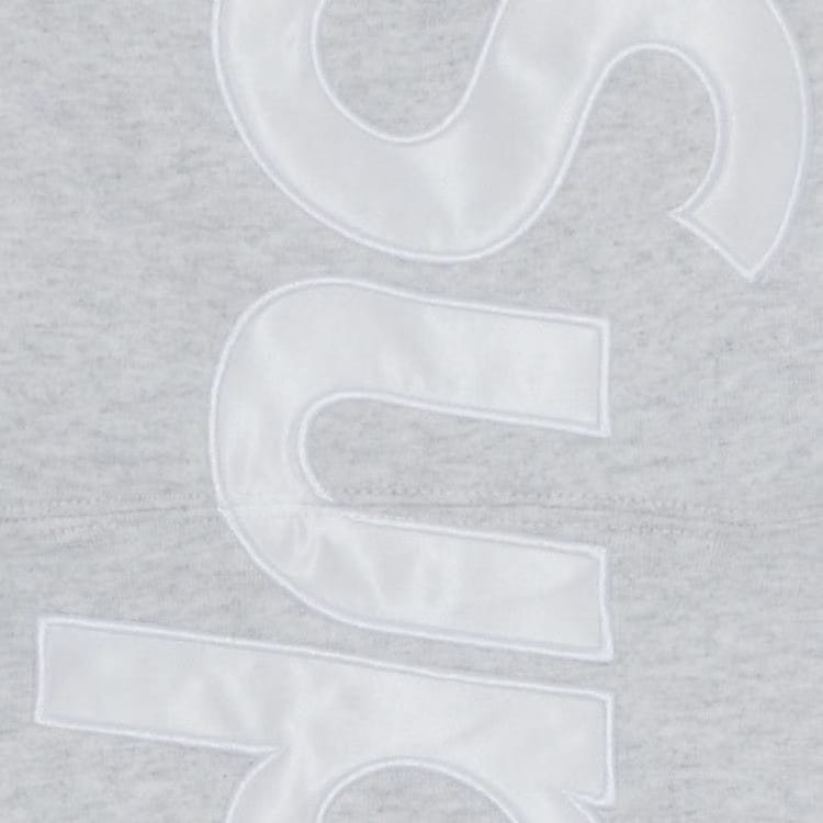 Supreme Satin Appliqué Hoodie Ash Grey