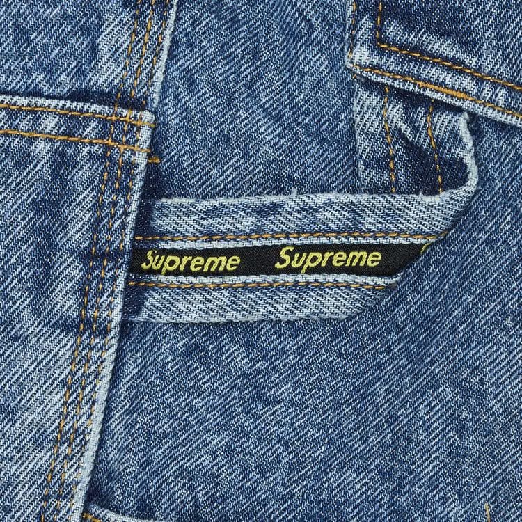 Supreme Double Knee Painter Pant Washed Indigo