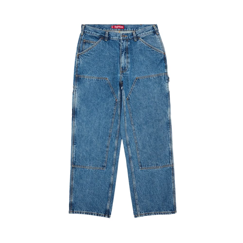 Supreme Double Knee Painter Pant Washed Indigo