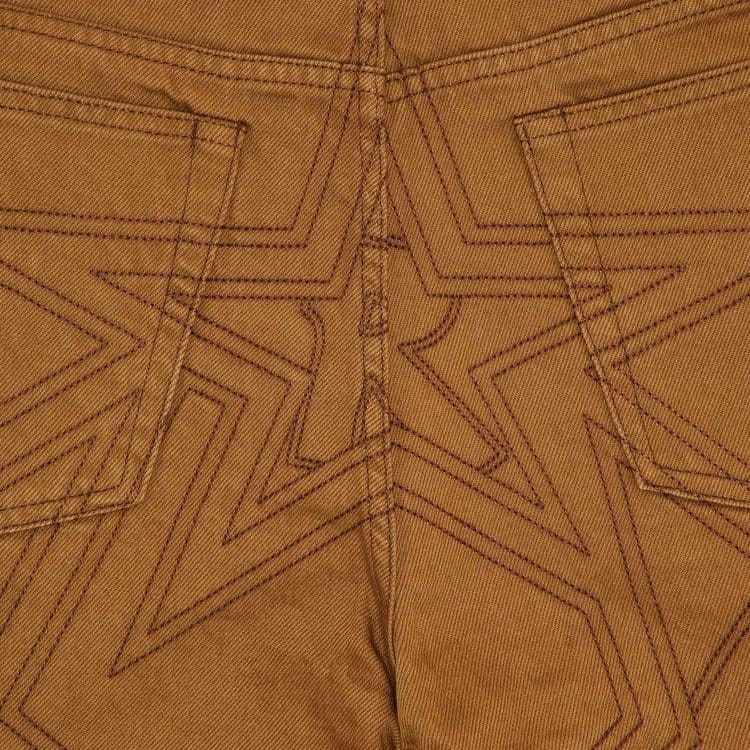 Supreme Stars Topstitch Baggy Jean Brown