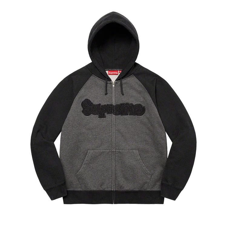 Supreme Gonz Appliqué Zip Up Hoodie Black
