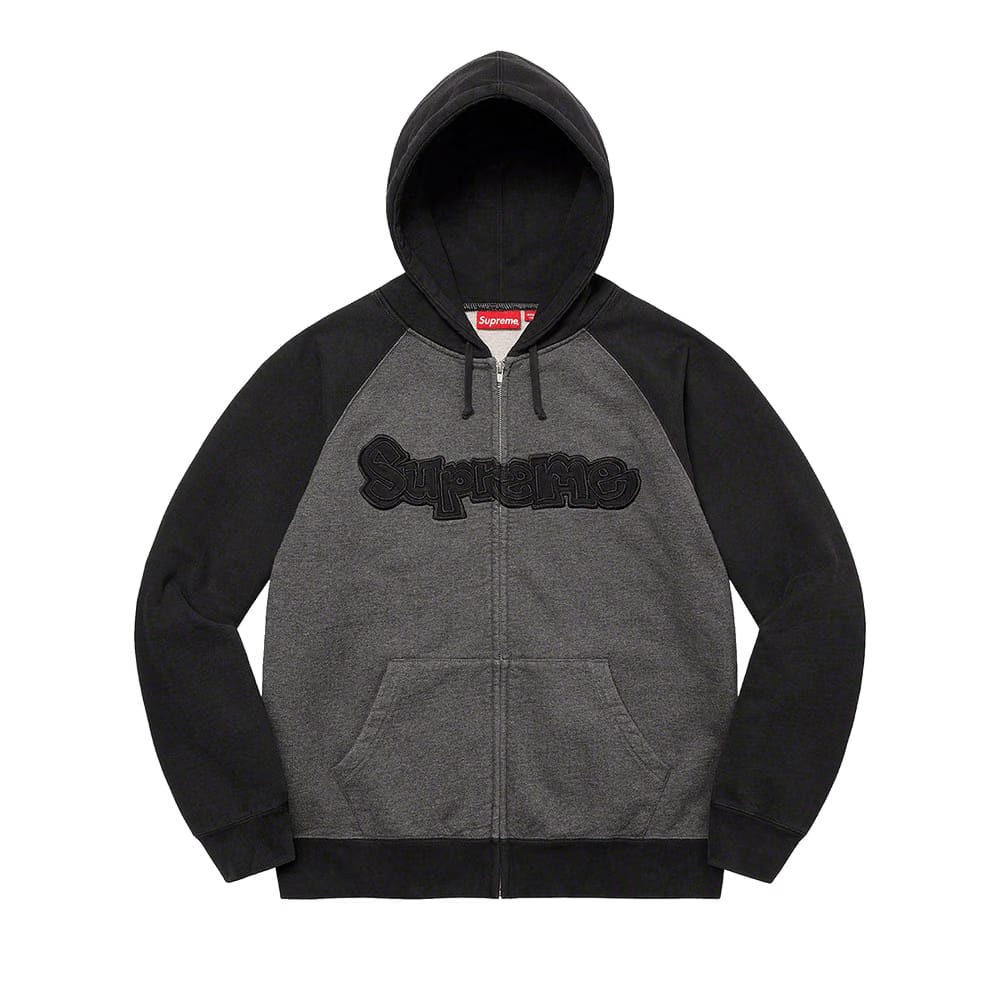 Supreme Gonz Appliqué Zip Up Hoodie Black