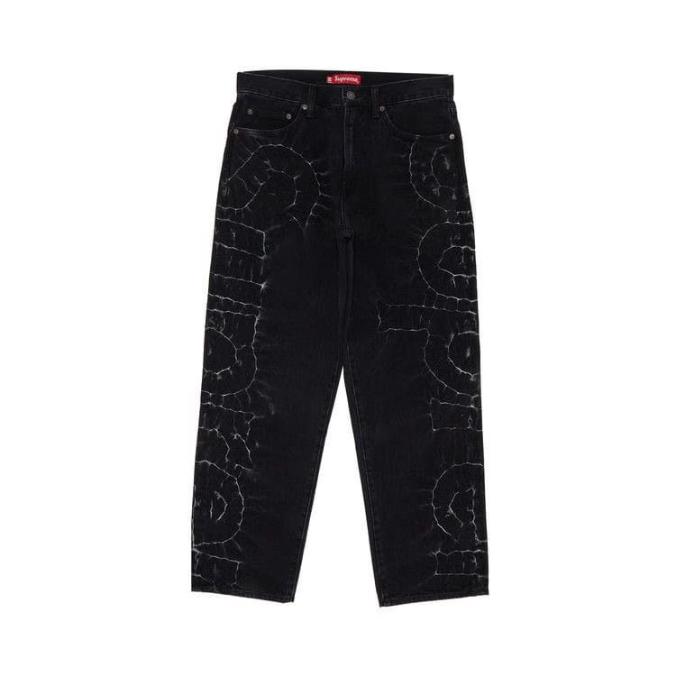 Supreme Shibori Loose Fit Jean Black
