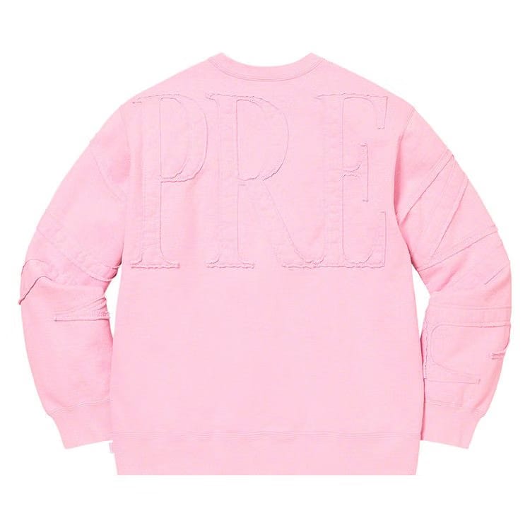 Supreme Tonal Appliqué Crewneck Pale Pink