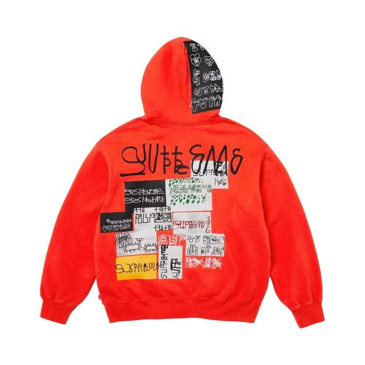 Supreme 176 Zip Up Hoodie Bright Orange