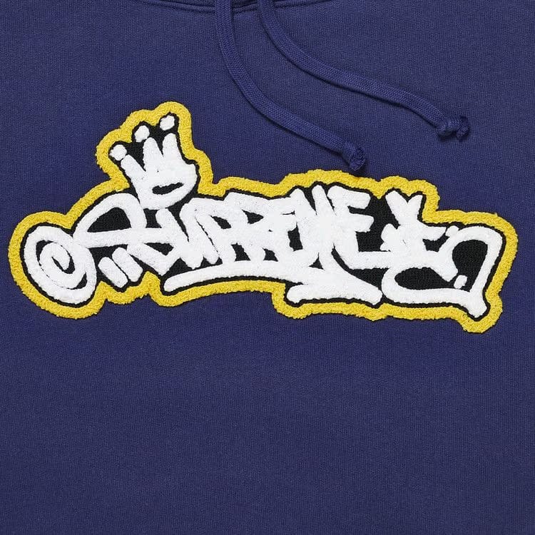 Supreme Handstyle Hoodie Washed Navy