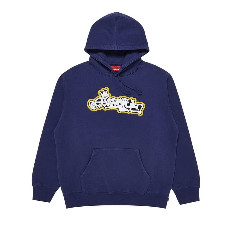 Supreme Handstyle Hoodie Washed Navy
