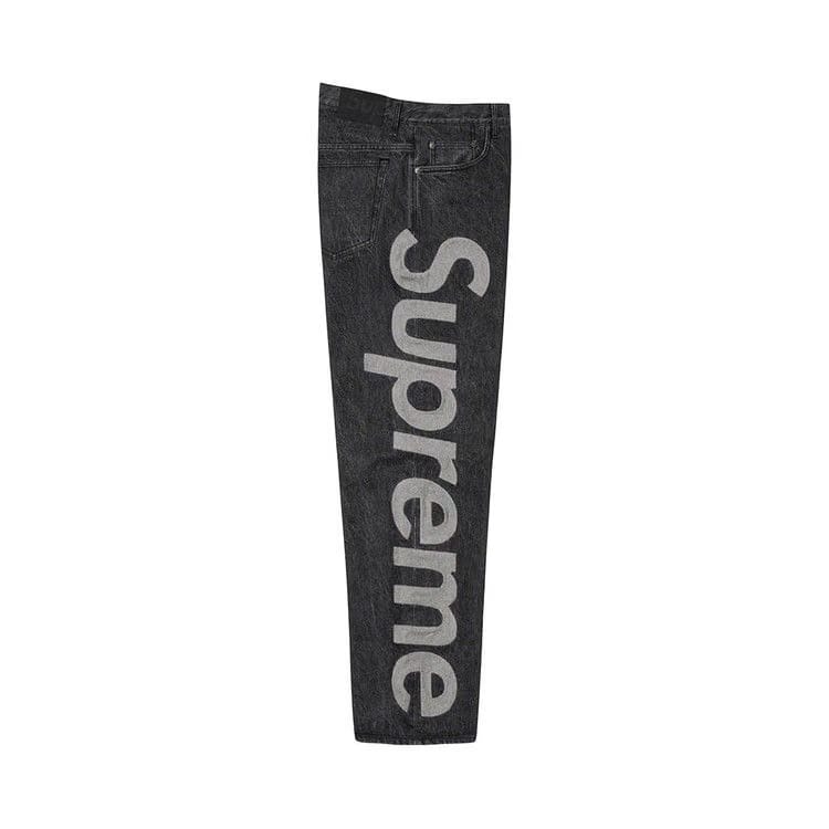 Supreme Inset Logo Jean Black