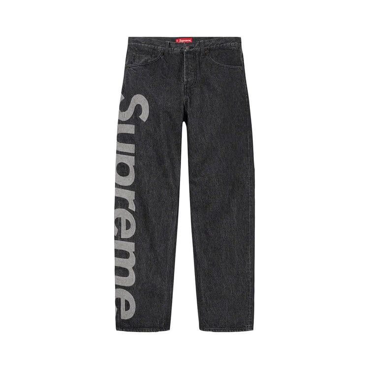 Supreme Inset Logo Jean Black
