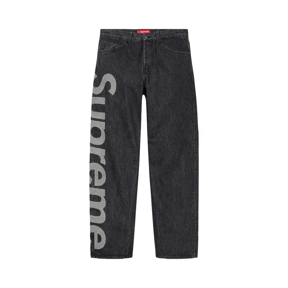 Supreme Inset Logo Jean Black