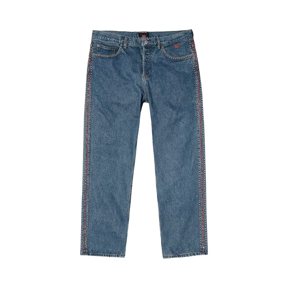 Supreme x B.B. Simon Studded Regular Jean Blue