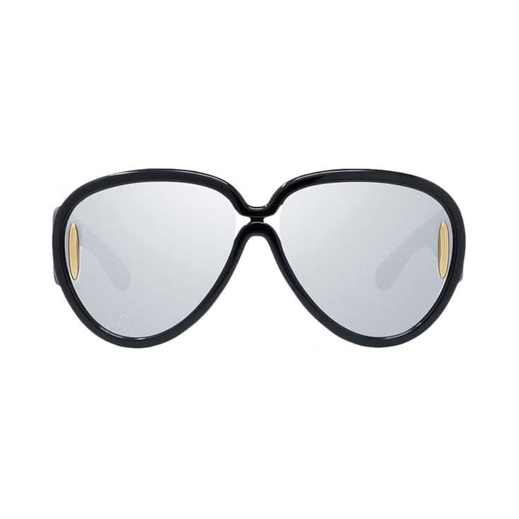 Loewe x Paula's Ibiza Pilot Mask Sunglasses Shiny Black/Smoke