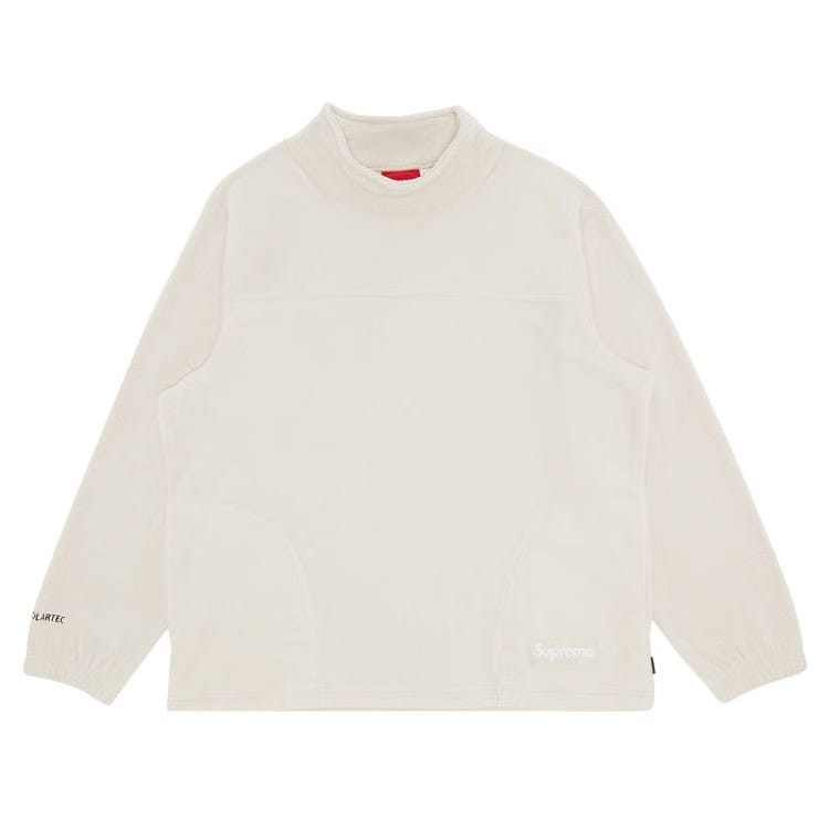 Supreme x Polartec Mock Neck Pullover Stone