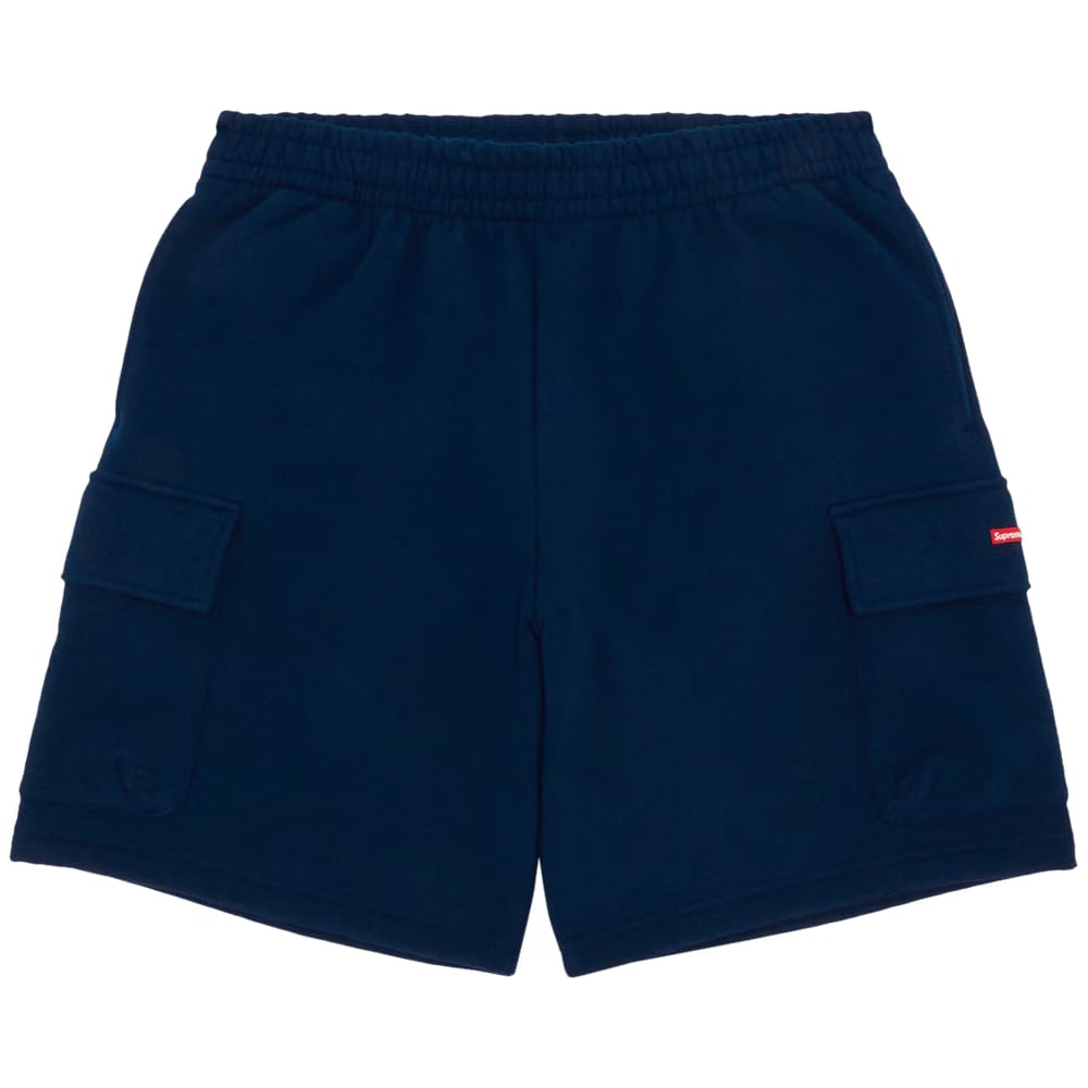 Supreme Small Box Baggy Cargo Sweatshort Navy
