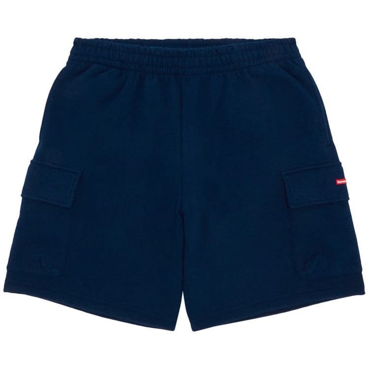 Supreme Small Box Baggy Cargo Sweatshort Navy