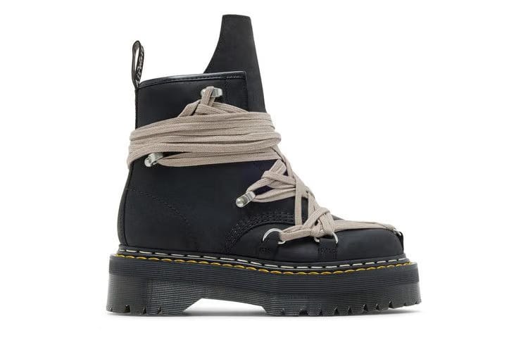 Dr. Martens x Rick Owens Wmns DRKSHDW 1460 Quad Sole Megalace Boot 'Black'