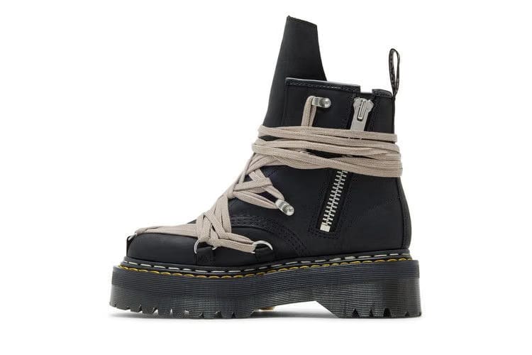 Dr. Martens x Rick Owens Wmns DRKSHDW 1460 Quad Sole Megalace Boot 'Black'