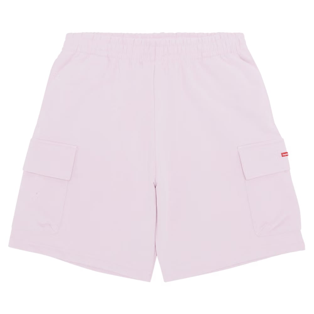 Supreme Small Box Baggy Cargo Sweatshort Light Pink