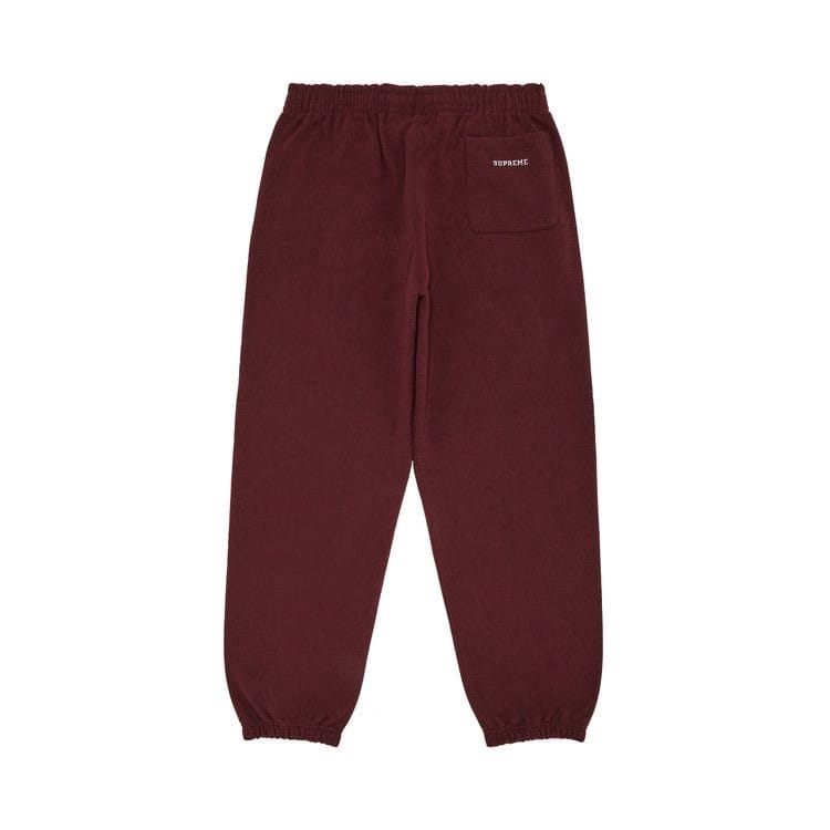 Supreme S Logo Sweatpant Maroon