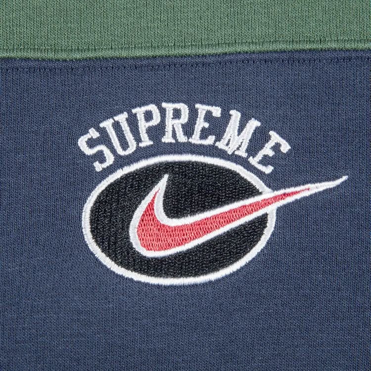 Supreme x Nike Stripe Hoodie Navy