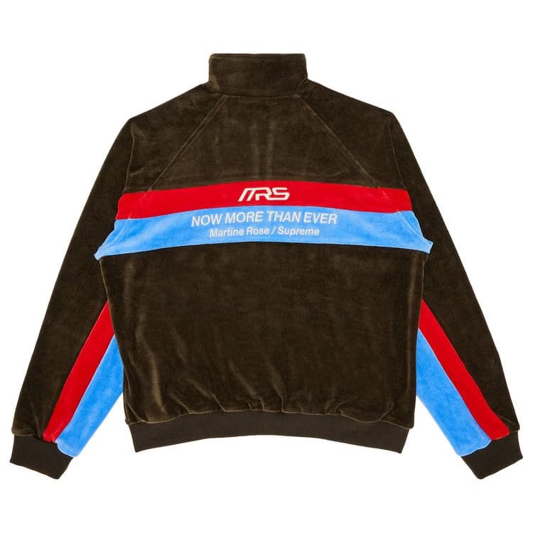Supreme x Martine Rose Velour Track Jacket Brown