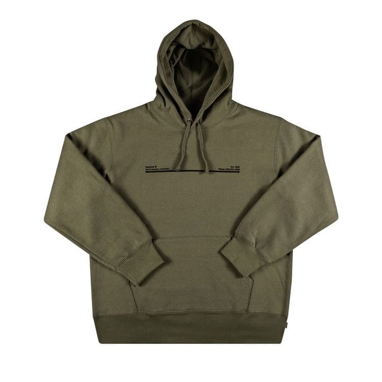 Supreme Shop Hoodie - San Francisco Light Olive
