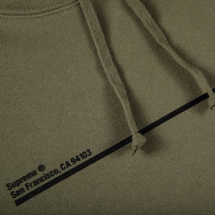 Supreme Shop Hoodie - San Francisco Light Olive