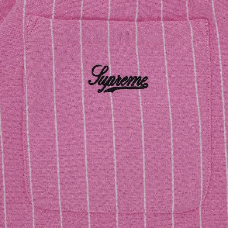 Supreme Pinstripe Sweatshort Pink