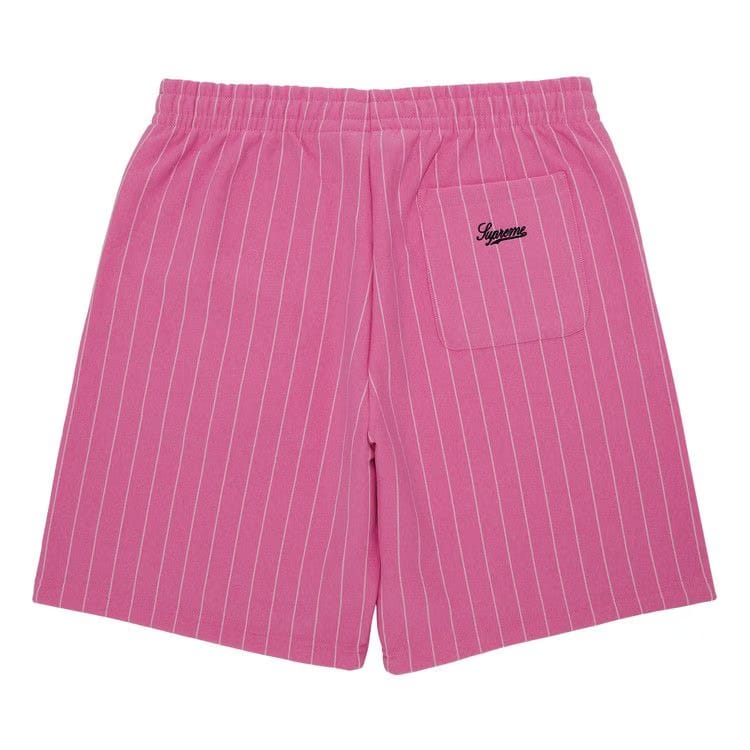 Supreme Pinstripe Sweatshort Pink