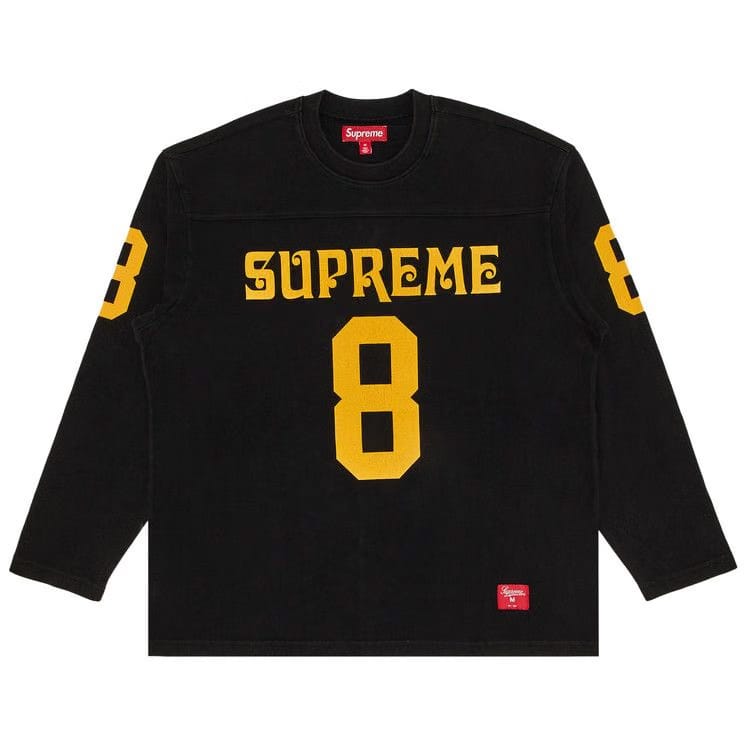 Supreme Affiliated Long-Sleeve Football Top Black