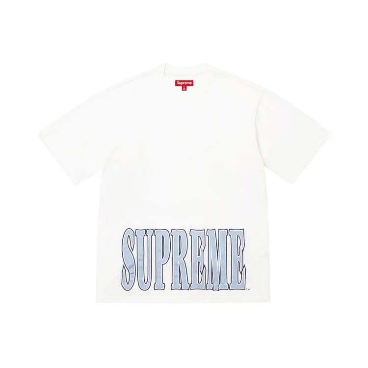 Supreme Cracked Stretch Shorts-Sleeve Top White