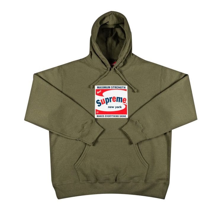 Supreme Shine Hoodie Light Olive